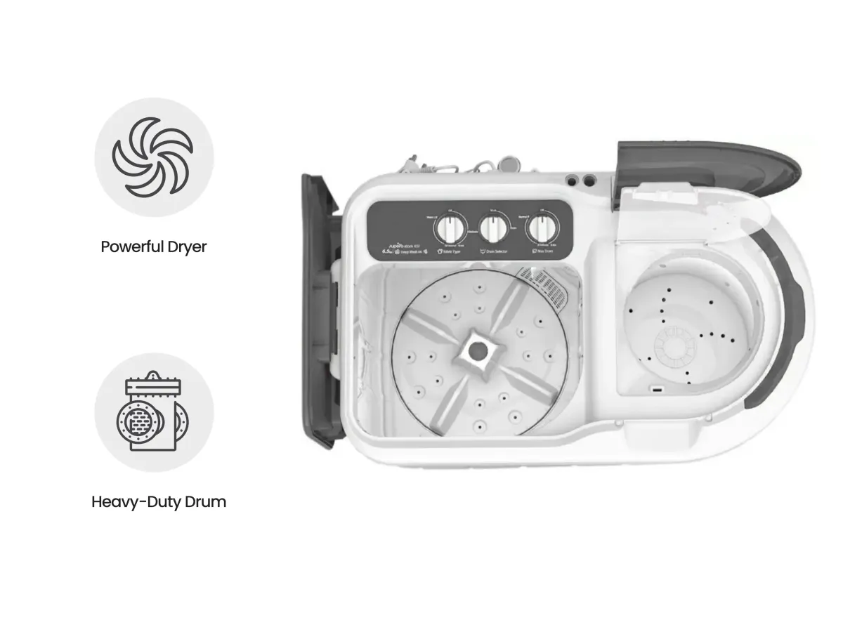 Fridge and Semi Automatic Washing Machine Combo